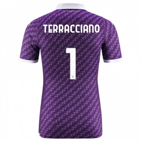 Kandiny Niño Camiseta Pietro Terracciano #1 Violeta 1ª Equipación 2023/24 La Camisa Chile