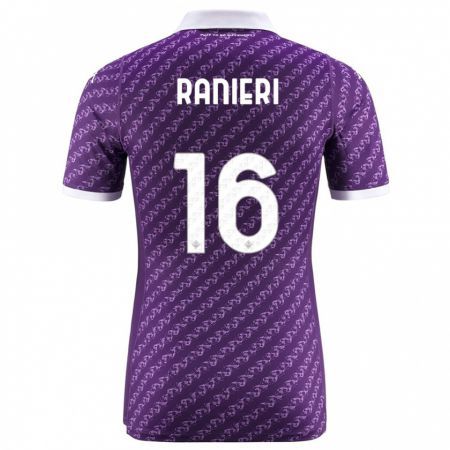Kandiny Niño Camiseta Luca Ranieri #16 Violeta 1ª Equipación 2023/24 La Camisa Chile
