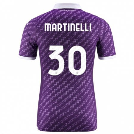 Kandiny Niño Camiseta Tommaso Martinelli #30 Violeta 1ª Equipación 2023/24 La Camisa Chile