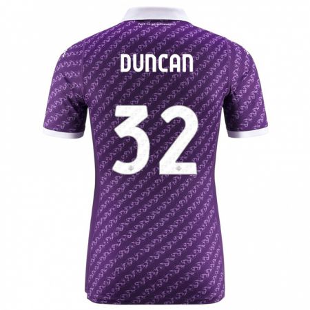 Kandiny Niño Camiseta Alfred Duncan #32 Violeta 1ª Equipación 2023/24 La Camisa Chile