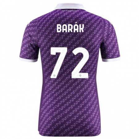 Kandiny Niño Camiseta Antonin Barak #72 Violeta 1ª Equipación 2023/24 La Camisa Chile