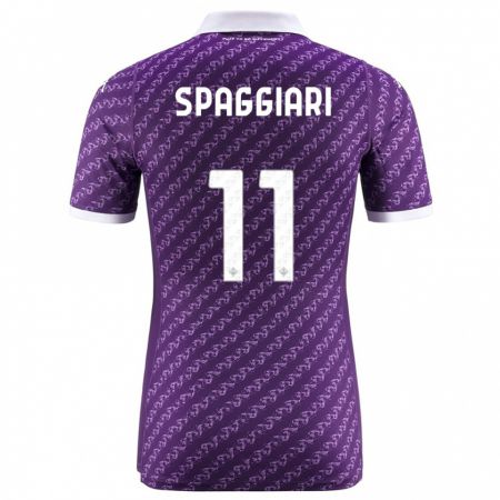 Kandiny Niño Camiseta Riccardo Spaggiari #11 Violeta 1ª Equipación 2023/24 La Camisa Chile