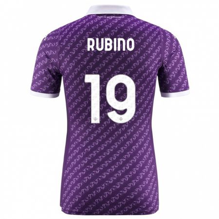 Kandiny Niño Camiseta Tommaso Rubino #19 Violeta 1ª Equipación 2023/24 La Camisa Chile