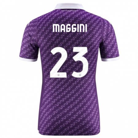 Kandiny Niño Camiseta Filippo Maggini #23 Violeta 1ª Equipación 2023/24 La Camisa Chile
