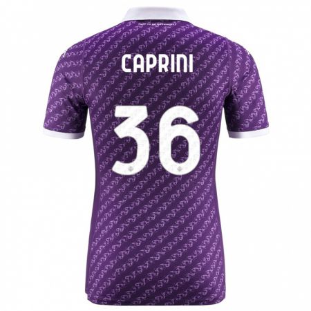 Kandiny Niño Camiseta Maat Daniel Caprini #36 Violeta 1ª Equipación 2023/24 La Camisa Chile