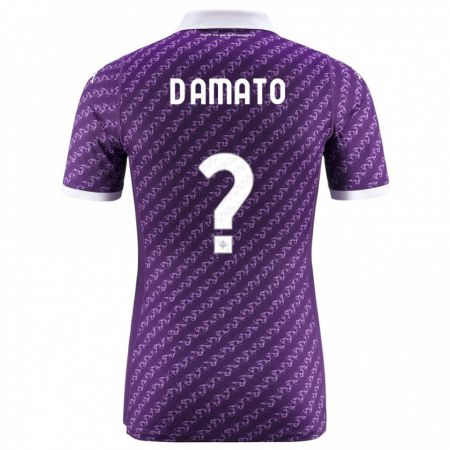 Kandiny Niño Camiseta Gabriele D'amato #0 Violeta 1ª Equipación 2023/24 La Camisa Chile
