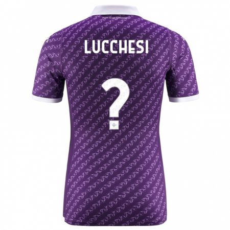 Kandiny Niño Camiseta Andrea Lucchesi #0 Violeta 1ª Equipación 2023/24 La Camisa Chile