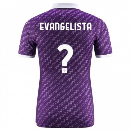 Kandiny Niño Camiseta Carlo Evangelista #0 Violeta 1ª Equipación 2023/24 La Camisa Chile