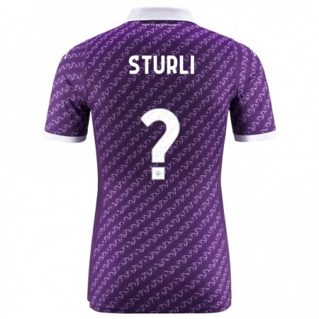 Kandiny Niño Camiseta Edoardo Sturli #0 Violeta 1ª Equipación 2023/24 La Camisa Chile