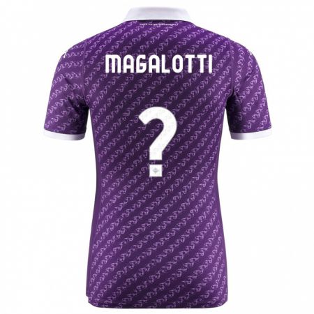 Kandiny Niño Camiseta Mattia Magalotti #0 Violeta 1ª Equipación 2023/24 La Camisa Chile