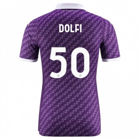 Kandiny Niño Camiseta Brando Dolfi #50 Violeta 1ª Equipación 2023/24 La Camisa Chile