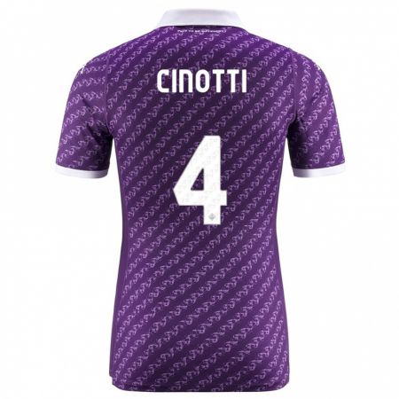 Kandiny Niño Camiseta Norma Cinotti #4 Violeta 1ª Equipación 2023/24 La Camisa Chile