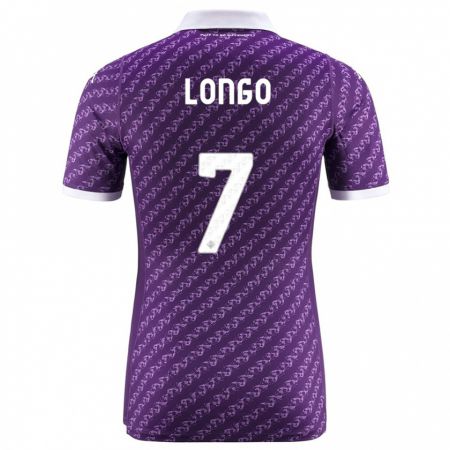 Kandiny Niño Camiseta Miriam Longo #7 Violeta 1ª Equipación 2023/24 La Camisa Chile