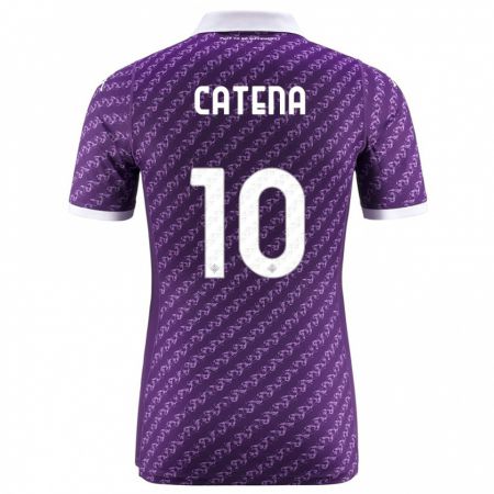 Kandiny Niño Camiseta Michaela Catena #10 Violeta 1ª Equipación 2023/24 La Camisa Chile