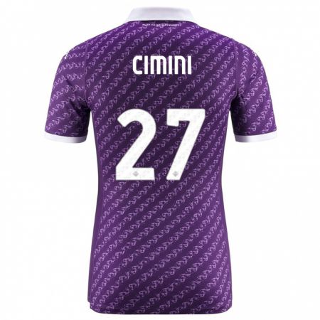 Kandiny Niño Camiseta Linda Tucceri Cimini #27 Violeta 1ª Equipación 2023/24 La Camisa Chile