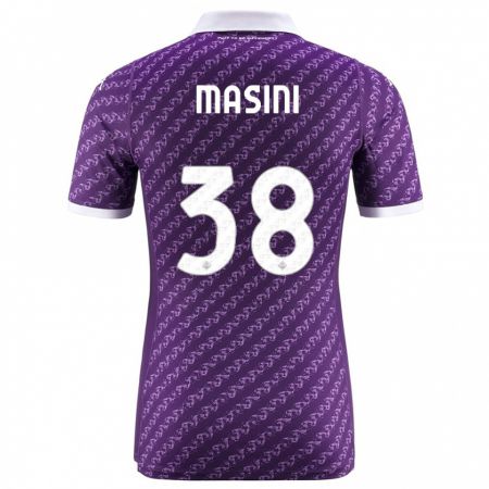 Kandiny Niño Camiseta Linda Masini #38 Violeta 1ª Equipación 2023/24 La Camisa Chile