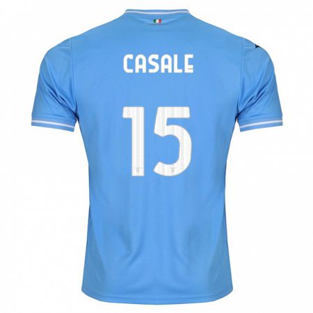 Kandiny Niño Camiseta Nicolò Casale #15 Azul 1ª Equipación 2023/24 La Camisa Chile