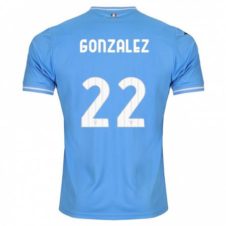 Kandiny Niño Camiseta Diego González #22 Azul 1ª Equipación 2023/24 La Camisa Chile