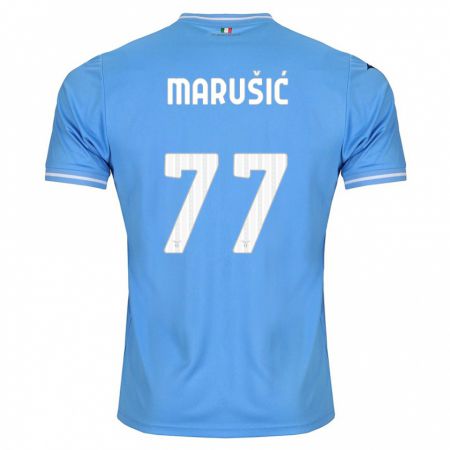 Kandiny Niño Camiseta Adam Marusic #77 Azul 1ª Equipación 2023/24 La Camisa Chile