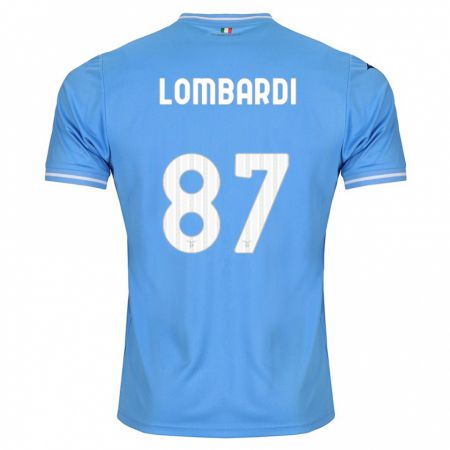 Kandiny Niño Camiseta Cristiano Lombardi #87 Azul 1ª Equipación 2023/24 La Camisa Chile