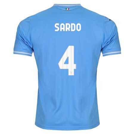 Kandiny Niño Camiseta Jacopo Sardo #4 Azul 1ª Equipación 2023/24 La Camisa Chile
