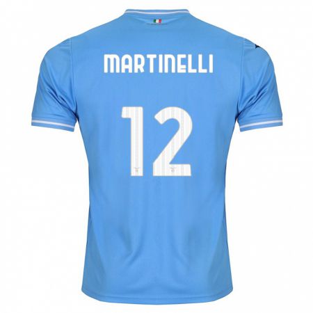 Kandiny Niño Camiseta Leonardo Martinelli #12 Azul 1ª Equipación 2023/24 La Camisa Chile
