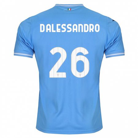 Kandiny Niño Camiseta Mattya D'alessandro #26 Azul 1ª Equipación 2023/24 La Camisa Chile