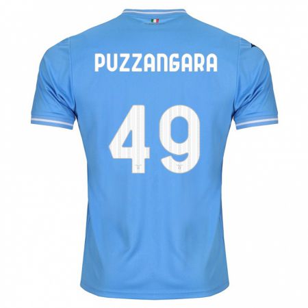 Kandiny Niño Camiseta Angelo Antonio Puzzangara #49 Azul 1ª Equipación 2023/24 La Camisa Chile