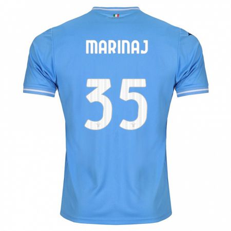 Kandiny Niño Camiseta Kledi Marinaj #35 Azul 1ª Equipación 2023/24 La Camisa Chile