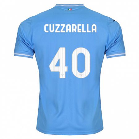 Kandiny Niño Camiseta Cristian Cuzzarella #40 Azul 1ª Equipación 2023/24 La Camisa Chile