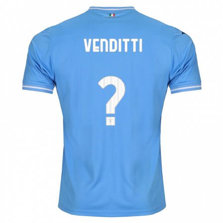 Kandiny Niño Camiseta Pietro Venditti #0 Azul 1ª Equipación 2023/24 La Camisa Chile