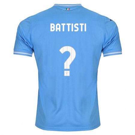 Kandiny Niño Camiseta Valerio Battisti #0 Azul 1ª Equipación 2023/24 La Camisa Chile
