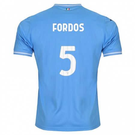 Kandiny Niño Camiseta Beatrix Fordos #5 Azul 1ª Equipación 2023/24 La Camisa Chile