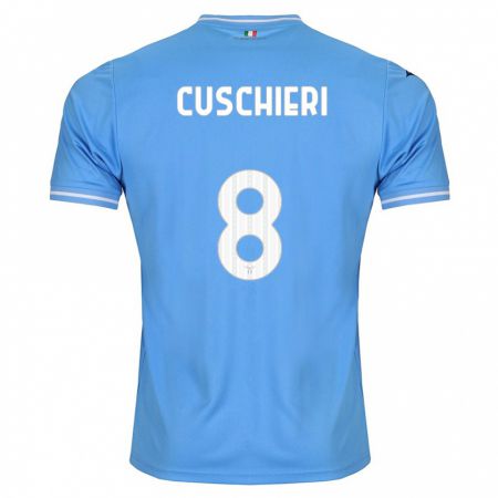 Kandiny Niño Camiseta Rachel Cuschieri #8 Azul 1ª Equipación 2023/24 La Camisa Chile