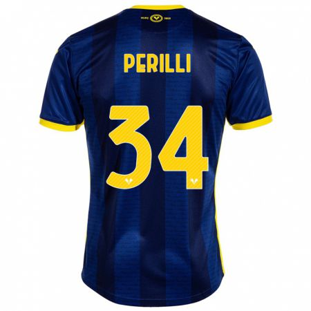 Kandiny Niño Camiseta Simone Perilli #34 Armada 1ª Equipación 2023/24 La Camisa Chile