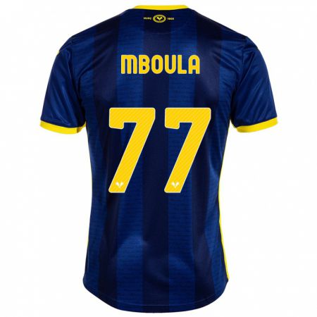 Kandiny Niño Camiseta Jordi Mboula #77 Armada 1ª Equipación 2023/24 La Camisa Chile