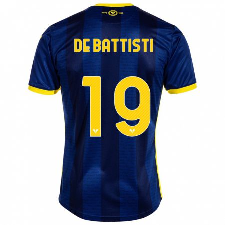Kandiny Niño Camiseta Davide De Battisti #19 Armada 1ª Equipación 2023/24 La Camisa Chile