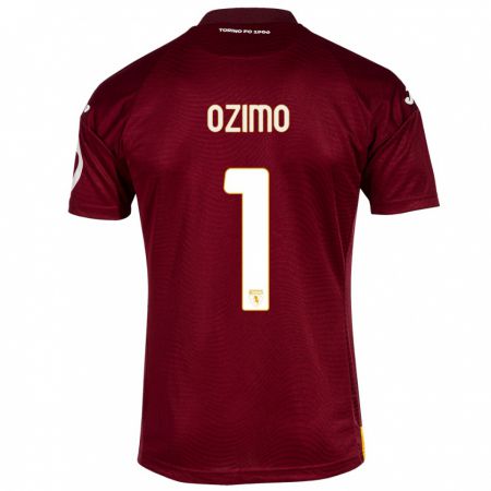 Kandiny Niño Camiseta Arianna Ozimo #1 Rojo Oscuro 1ª Equipación 2023/24 La Camisa Chile