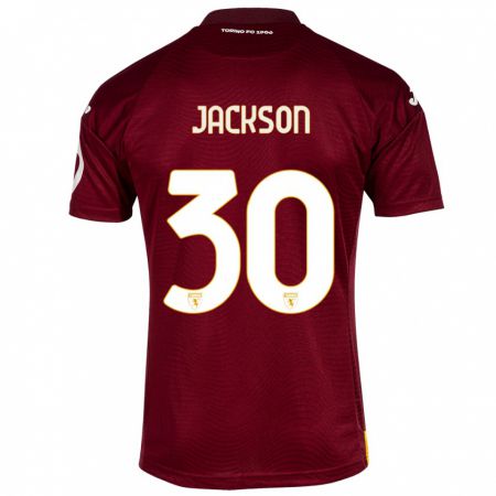 Kandiny Niño Camiseta Michael Jackson #30 Rojo Oscuro 1ª Equipación 2023/24 La Camisa Chile