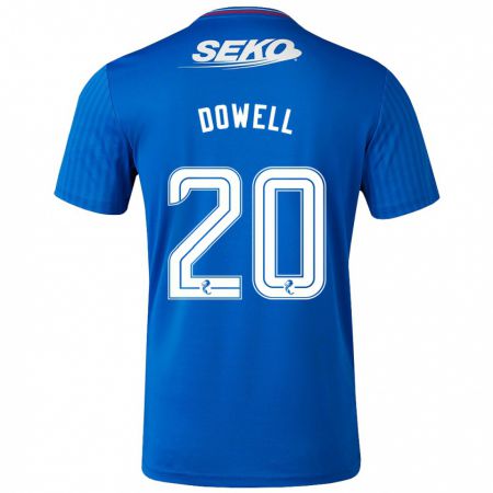 Kandiny Niño Camiseta Kieran Dowell #20 Azul 1ª Equipación 2023/24 La Camisa Chile