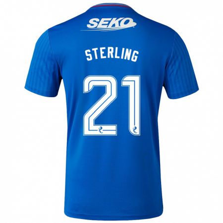 Kandiny Niño Camiseta Dujon Sterling #21 Azul 1ª Equipación 2023/24 La Camisa Chile