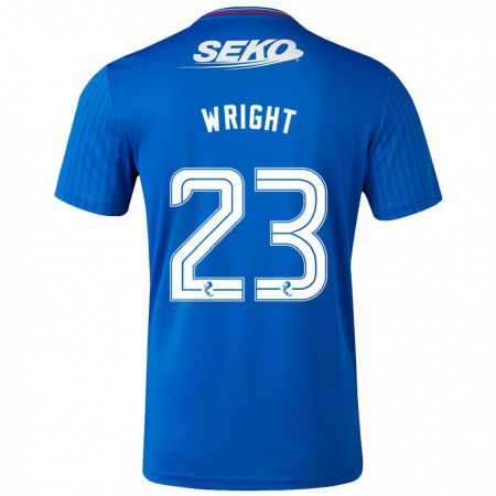 Kandiny Niño Camiseta Scott Wright #23 Azul 1ª Equipación 2023/24 La Camisa Chile