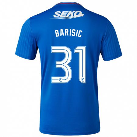 Kandiny Niño Camiseta Borna Barisic #31 Azul 1ª Equipación 2023/24 La Camisa Chile