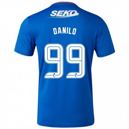 Kandiny Niño Camiseta Danilo #99 Azul 1ª Equipación 2023/24 La Camisa Chile