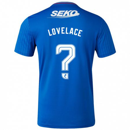 Kandiny Niño Camiseta Zak Lovelace #0 Azul 1ª Equipación 2023/24 La Camisa Chile