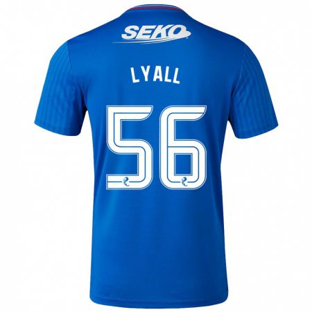 Kandiny Niño Camiseta Arron Lyall #56 Azul 1ª Equipación 2023/24 La Camisa Chile