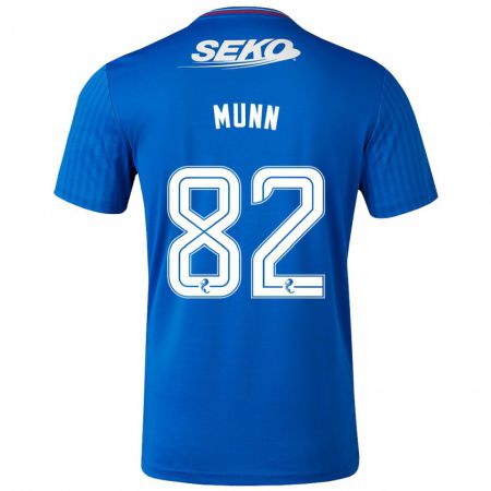 Kandiny Niño Camiseta Mason Munn #82 Azul 1ª Equipación 2023/24 La Camisa Chile