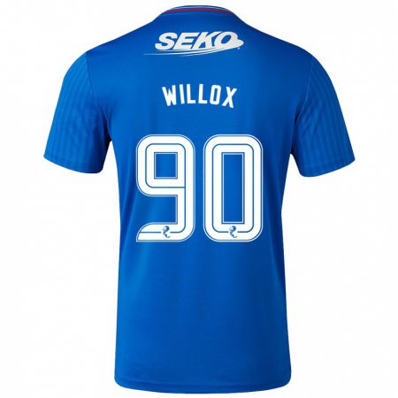 Kandiny Niño Camiseta Kieron Willox #90 Azul 1ª Equipación 2023/24 La Camisa Chile