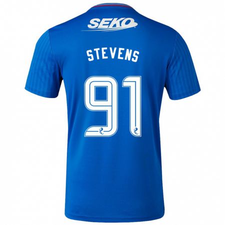 Kandiny Niño Camiseta Archie Stevens #91 Azul 1ª Equipación 2023/24 La Camisa Chile