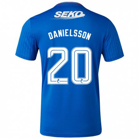 Kandiny Niño Camiseta Jenny Julia Danielsson #20 Azul 1ª Equipación 2023/24 La Camisa Chile